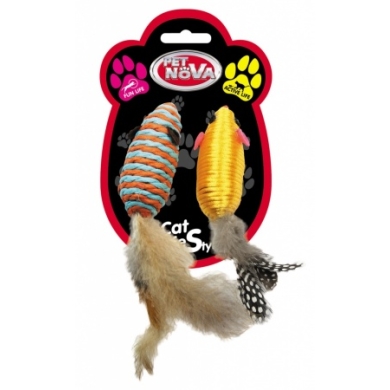 Pet Nova cat mouse set feather 7