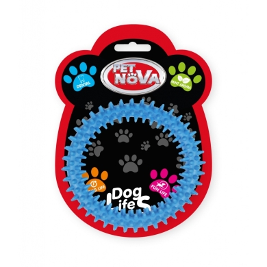 Pet Nova TPR dental ring niebieski