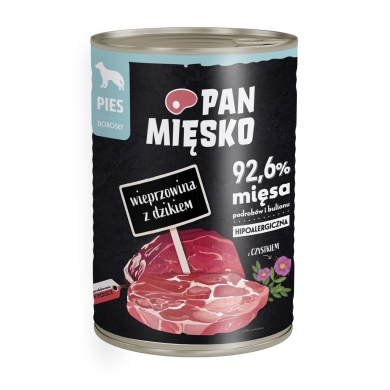 Pan Mięsko pies 400g wieprzowina dzik