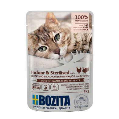 Bozita kot 85g sos sterilised indyk kurczak