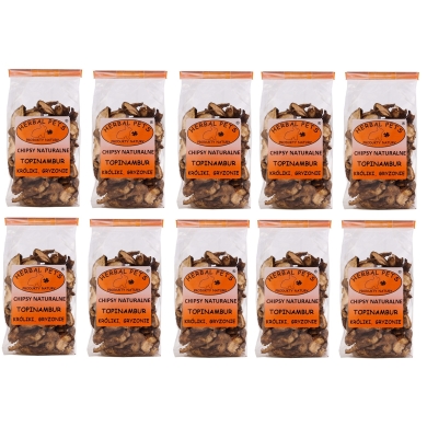 Herbal 10 x opakowanie 75g chipsy naturalne z topinamburu