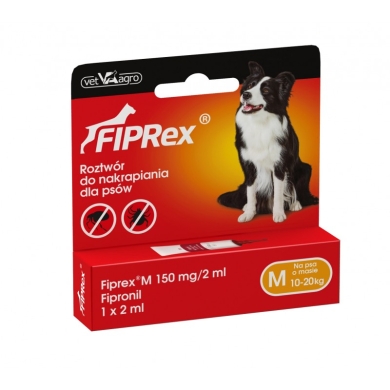 Fiprex krople M 2ml 10kg do 20kg