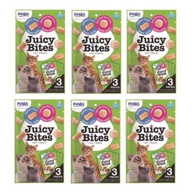 Inaba Juicy Bites 6 x opakowanie 33,9g domowy bulion i kalmar