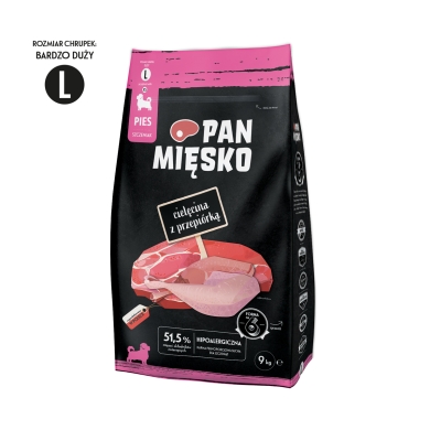 Pan Mięsko jr cielęcina przepiórka L 9kg