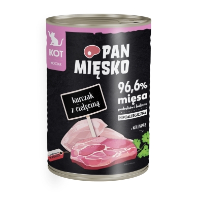 Pan Mięsko kot 400g puszka jr kurczak cielęcina