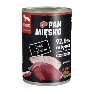 Pan Mięsko pies 400g indyk jeleń