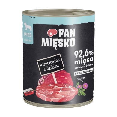 Pan Mięsko pies 800g wieprzowina dzik