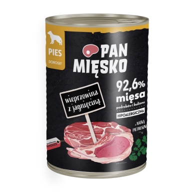 Pan Mięsko pies 400g wieprzowina jagnięcina