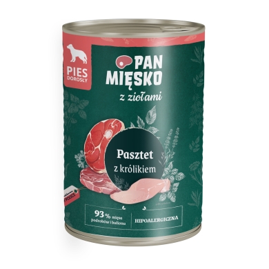 Pan Mięsko 400g z ziołami pasztet z królikiem