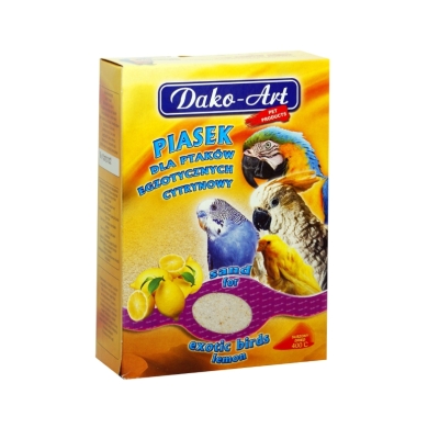 DAko-art piasek dla ptaków cytrynowy 1.5kg