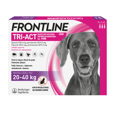 Frontline Tri-act preparat na pchły i kleszcze 20-40kg