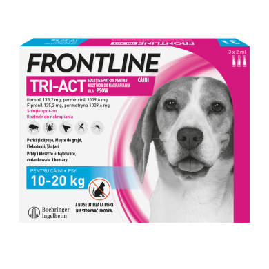 Frontline Tri-act preparat na pchły i kleszcze 10-20kg