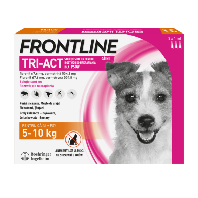 Frontline Tri-act preparat na pchły i kleszcze 5-10kg