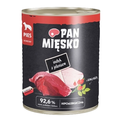 Pan Mięsko pies 800g indyk jeleń