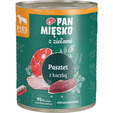 Pan Mięsko pasztet z kaczką 800g